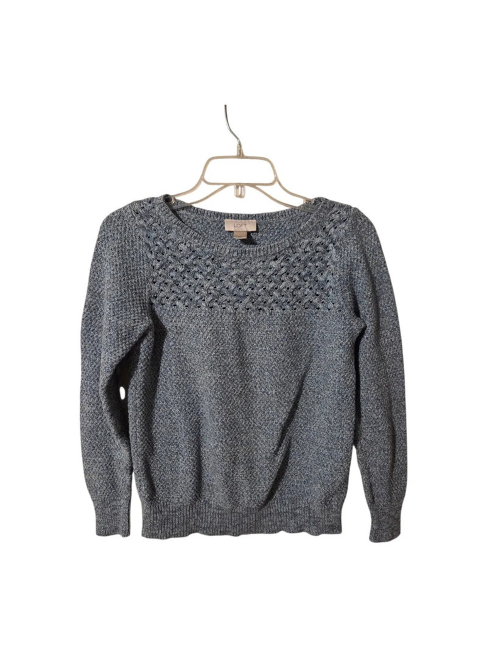 Loft chunky blue sweater